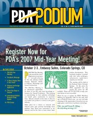 Register Now for PDA's 2007 Mid-Year Meeting! - Polyurea ...