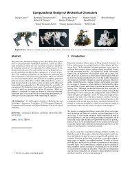 Computational Design of Mechanical Characters - Disney Research