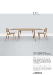 STRIP, Tisch mit integriertem Auszug, Eiche Platte eine Seite Eiche ...