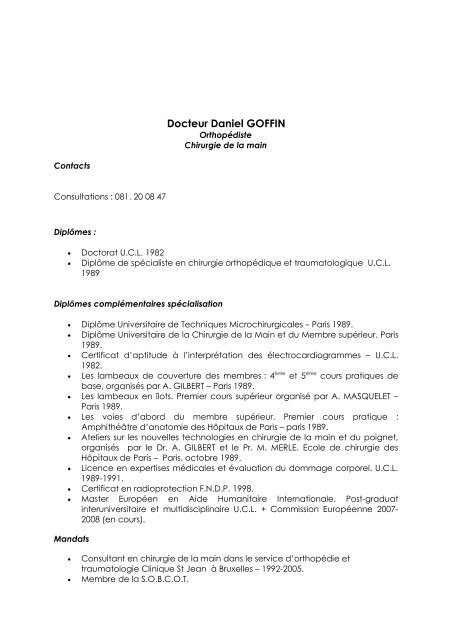 TÃ©lÃ©charger le document. - Clinique Saint-Luc de Bouge