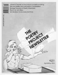 Download PDF - The Poetry Project