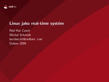 Linux jako real-time systÃ©m