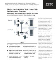 IBM ProtecTIER Native Replication Data Sheet - Q Associates