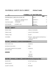 MATERIAL SAFETY DATA SHEET - Black Forest Imports