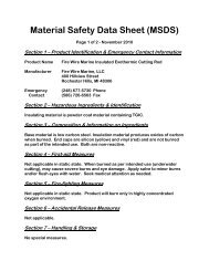 Material Safety Data Sheet (MSDS)