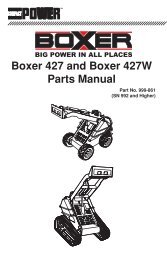 Boxer 322 Boxer 322D Parts Manual - Boxer Power and Equipment