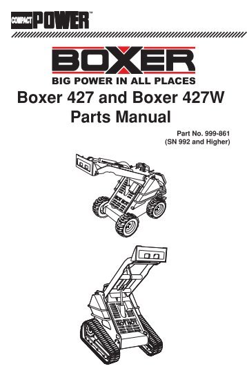 Boxer 427 Parts Manual - Boxer Power and Equipment