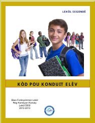 kòd pou konduit elèv - e-Handbooks@dadeschools.net - Miami ...