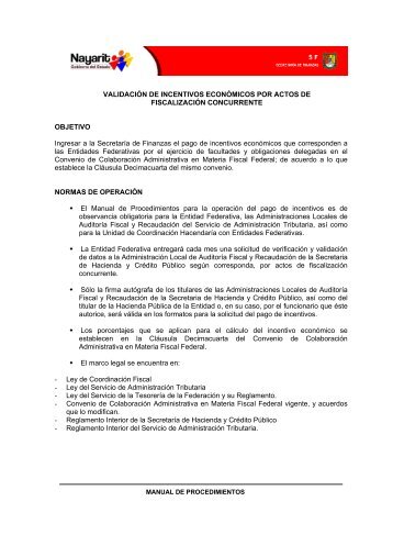 VALIDACIÃN DE INCENTIVOS ECONÃMICOS POR ACTOS DE ...