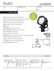 LED Landscape Large Spec Sheet - Energy Focus Inc.