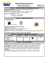 Material Safety Data Sheet - Smooth-On, Inc.