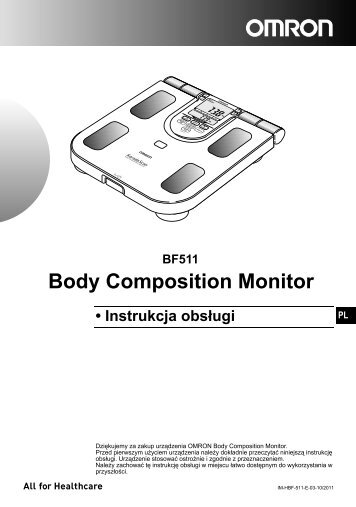 BF511 Body Composition Monitor - Omron Healthcare