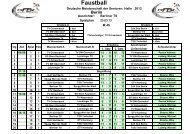 M45 Ergebnisse und mehr - Deutsche Faustball-Liga eV
