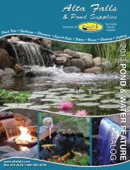 Outdoor Fire Products - Alta Falls & Pond Supplies