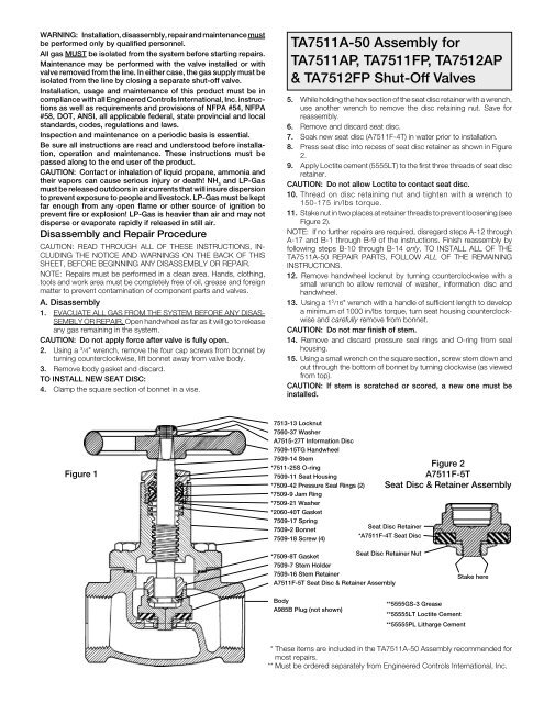 Repair Kits Available By Part Number Section 2 Page - GAMECO