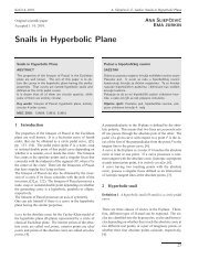 Snails in Hyperbolic Plane