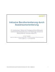 Inklusive Berufsorientierung durch Sozialraumorientierung - Q8