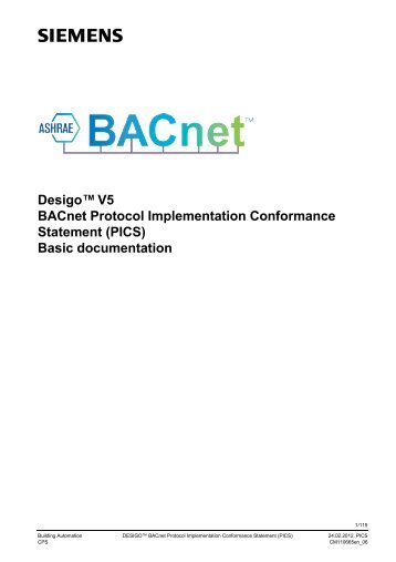 PICS - BACnet International