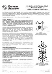 m512me conventional zone monitor module installation instructions