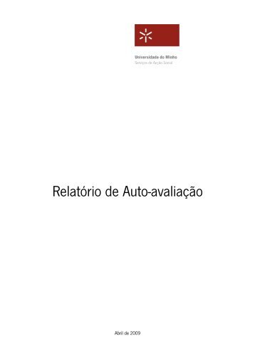 Relatório de Auto-avaliação - Serviços de Acção Social da ...