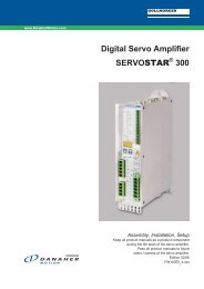 Digital Servo Amplifier SERVOSTAR 300 - Portal - Kollmorgen Europe
