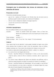 Consignes: présentation des travaux en littérature (pdf, 133KB)