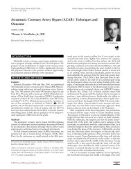 Atraumatic Coronary Artery Bypass (ACAB): Techniques and Outcome