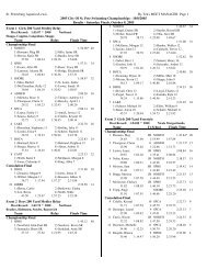 Seagate Crystal Reports - mmres - Fast Swim Results