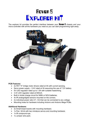 Explorer PCB Instructions Manual - Robosavvy