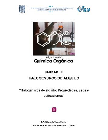 Halogenuros de alquilo: Propiedades, usos y aplicaciones - UAEH