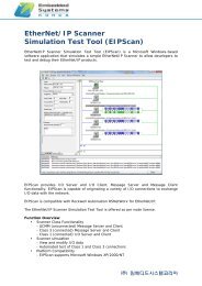EtherNet/IP Scanner Simulation Test Tool (EIPScan)