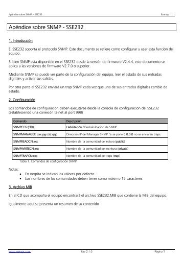 ApÃ©ndice sobre SNMP - SSE232 - Exemys