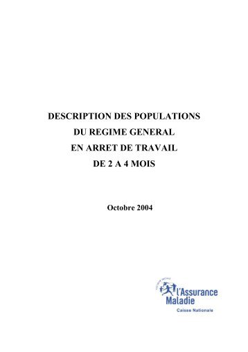 Absentisme 2004 Ã©tude CNAMTS MÃ©d conseil (pdf - 303.5 ko)