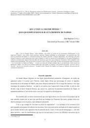 Colloque de Lyon-novembre 2007 - Maison de l'Orient et de la ...