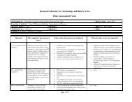 General risk assessment AMS Aug 08