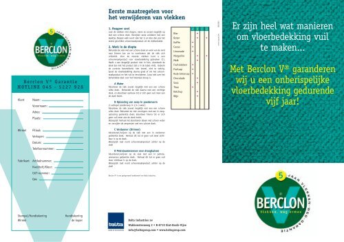 Berclon V_NL - Balta Group