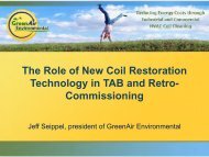 The Role of New Coil Restoration Technology in TAB and ... - NEBB