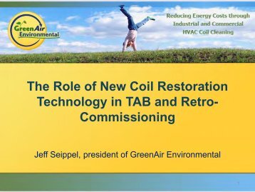 The Role of New Coil Restoration Technology in TAB and ... - NEBB