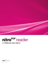 Nitro Reader 2 Manual del Usario