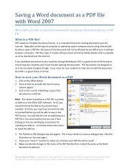 Saving a Word document as a PDF file with Word 2007