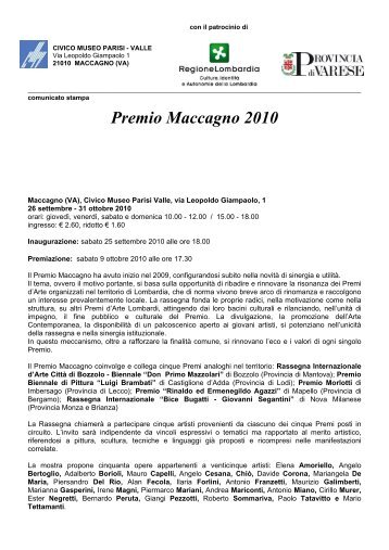 Premio Maccagno 2010