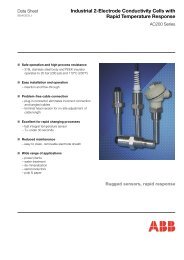 Industrial 2-Electrode Conductivity Cells with Rapid Temperature ...