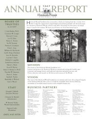 annual report 2012 Hitchcock Woods Foundation