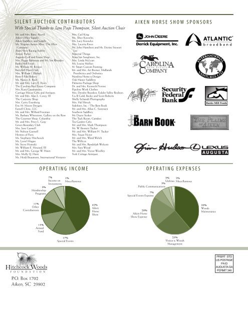 2007 Annual Report - Hitchcock Woods Foundation