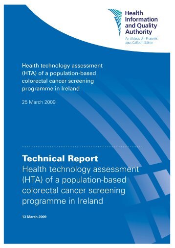 Technical Report Health technology assessment (HTA) of a ... - hiqa.ie