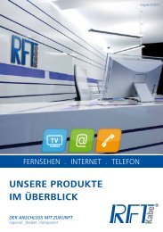 RFT kabel Produktheft