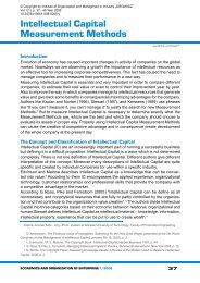 Intellectual Capital Measurement Methods