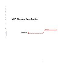 VHPI Standard Specification Draft 4.7 - VHDL International (VI)