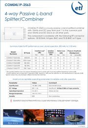 Download datasheet - ETL Systems