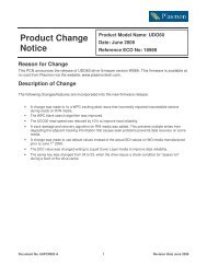 UDO60 W06A FIRMWARE PCN - Plasmon